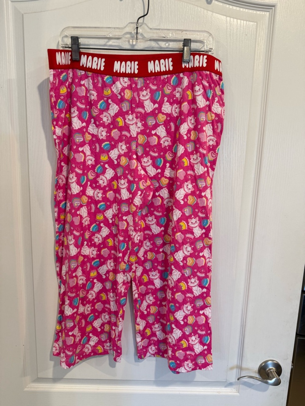 Disney briefly stated women’s aristocats pink Marie pajama Capri pants large